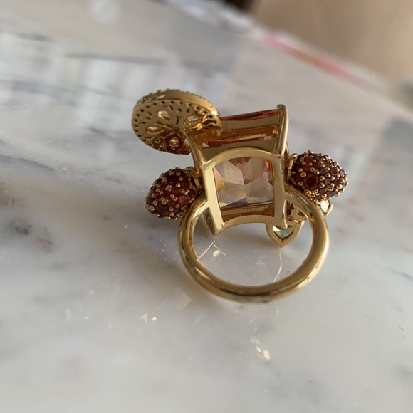 Kate Spade Good Spirits Rose Gold Cocktail Ring Size 6 - Picture 4 of 4